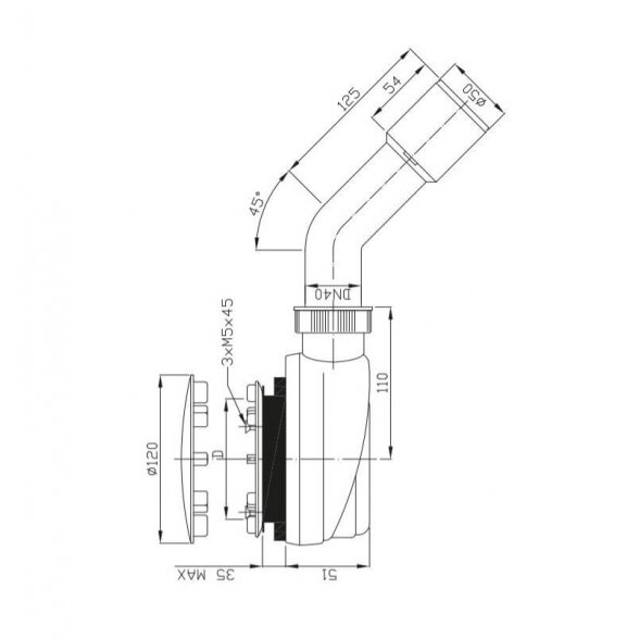 Radaway R510 dušo sifonas 1