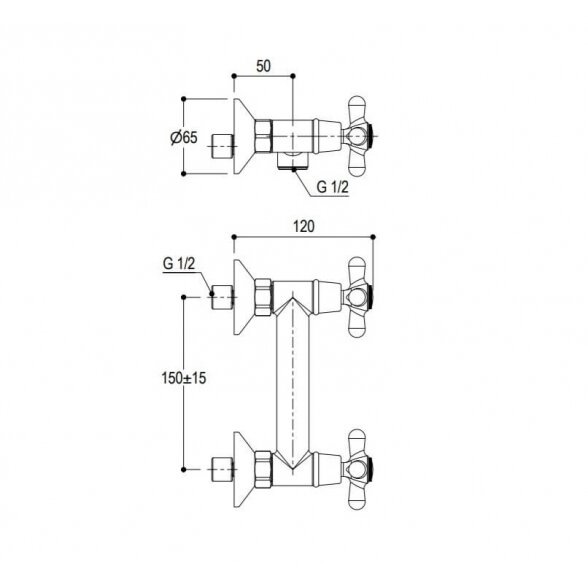 Ritmonio Ritro PR42046 dušo maišytuvas 1