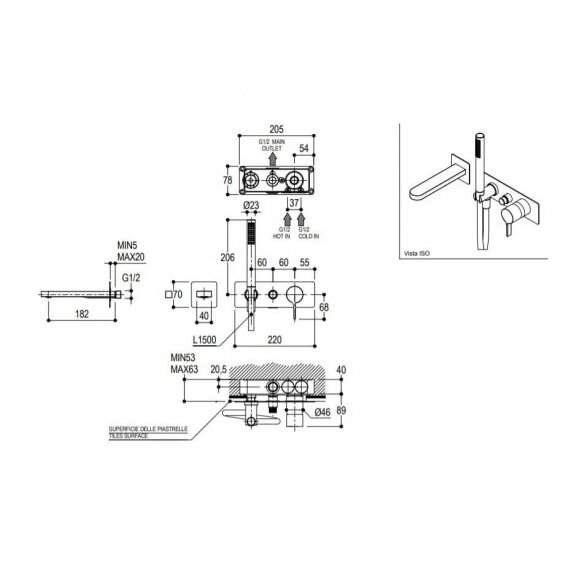 Ritmonio Tie PR34EB101 vonios maišytuvas 2