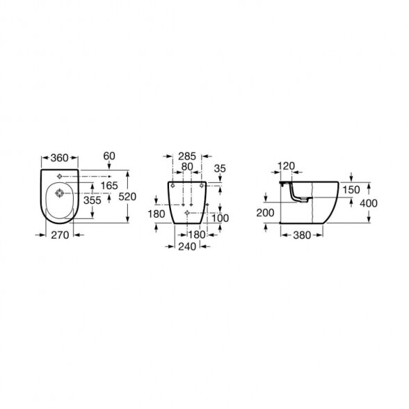 Roca Meridian pastatoma bide 2