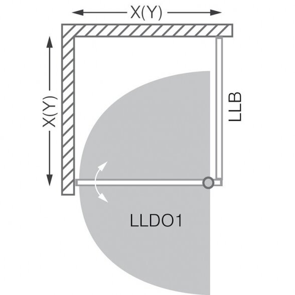 Roth Lega Line LLDO1+LLB kvadratinė dušo kabina. 4