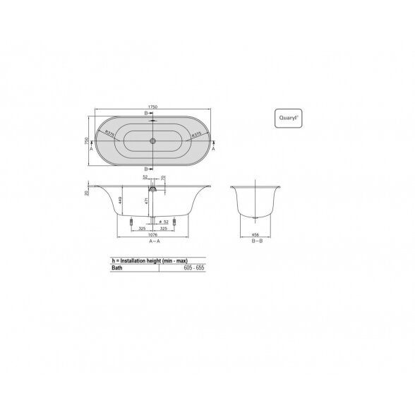 Villeroy & Boch Cetus Duo akrilinė vonia 175x75 cm 2