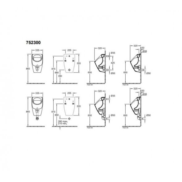 Villeroy & Boch O. Novo 560x335 pakabinamas pisuaras 1