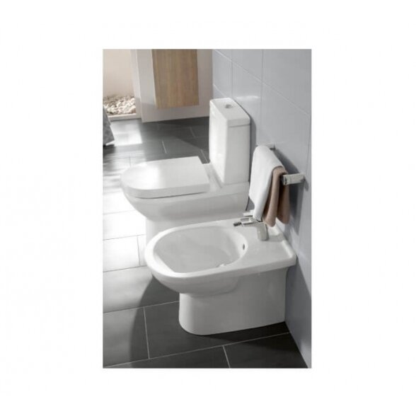 Villeroy & Boch O. Novo 57x36 pastatoma bidė su Ceramic Plus danga