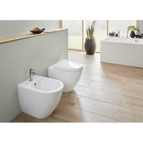 Villeroy & Boch Subway 2.0 56x37 pastatoma bidė su Ceramic Plus danga 1