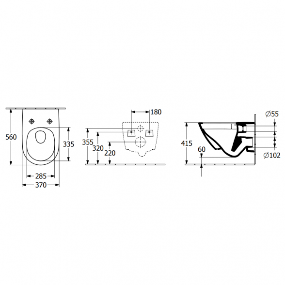 Villeroy & Boch Subway 3.0 pakabinamas Twist Flush WC su SlimSeat dangčiu 9