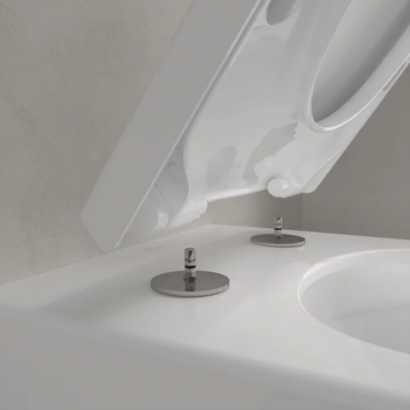 Villeroy & Boch Subway 3.0 pakabinamas Twist Flush WC su SlimSeat dangčiu 8