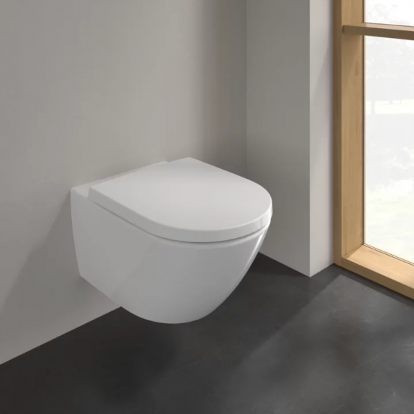 Villeroy & Boch Subway 3.0 pakabinamas Twist Flush WC su SlimSeat dangčiu