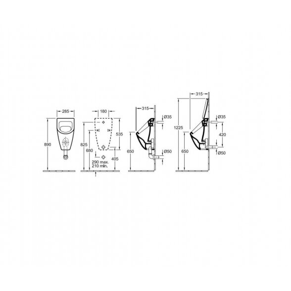 Villeroy & Boch Subway pisuaras 2