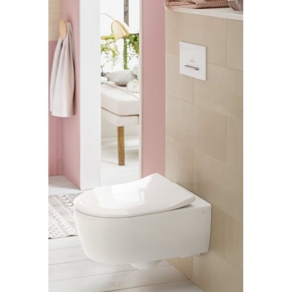 Villeroy & Boch Viconnect E300 klozeto vandens nuleidimo mygtukas baltos spalvos 1