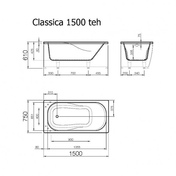 Vispool Classica lieto akmens vonia 2